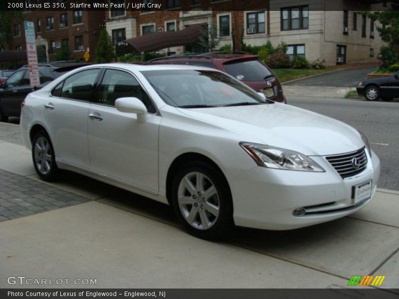 Starfire White Pearl / Light Gray 2008 Lexus ES 350