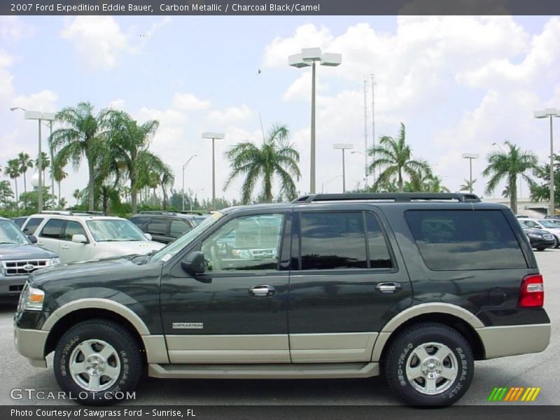 Carbon Metallic / Charcoal Black/Camel 2007 Ford Expedition Eddie Bauer
