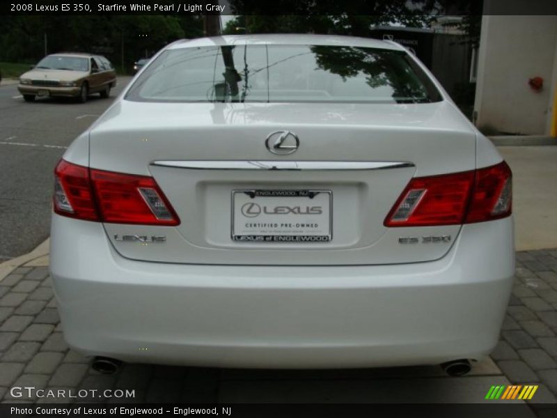 Starfire White Pearl / Light Gray 2008 Lexus ES 350
