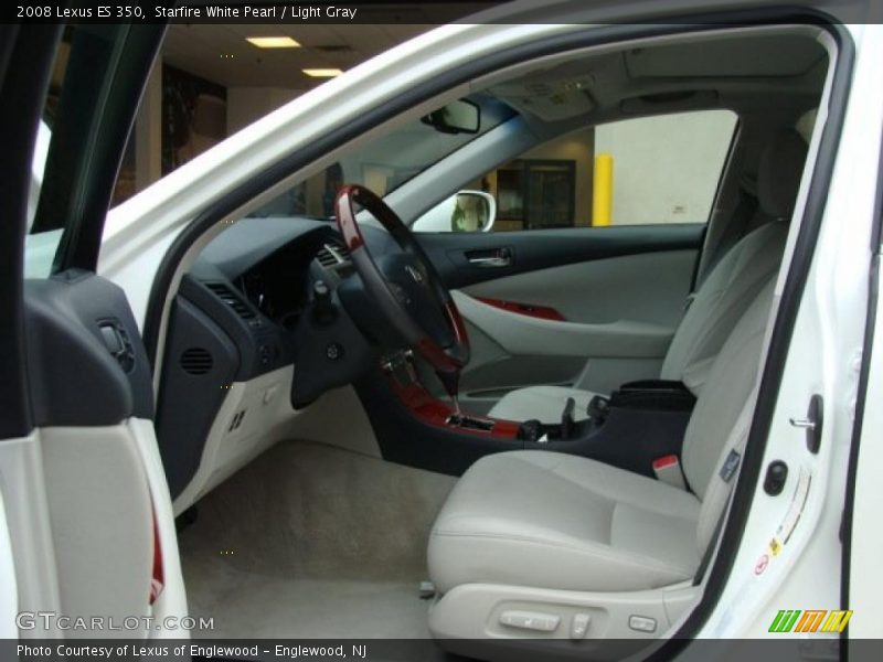 Starfire White Pearl / Light Gray 2008 Lexus ES 350