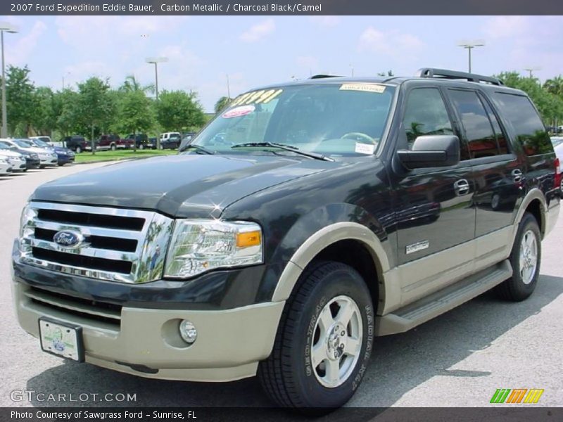 Carbon Metallic / Charcoal Black/Camel 2007 Ford Expedition Eddie Bauer