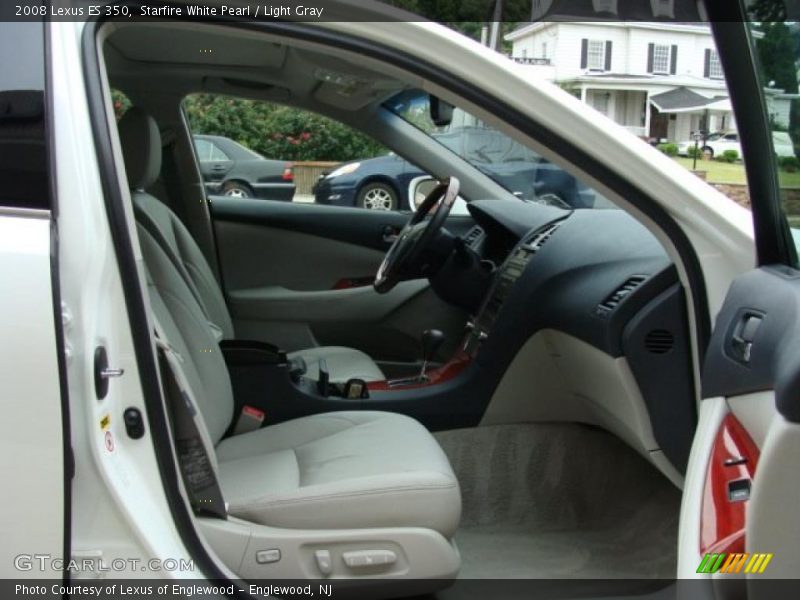 Starfire White Pearl / Light Gray 2008 Lexus ES 350