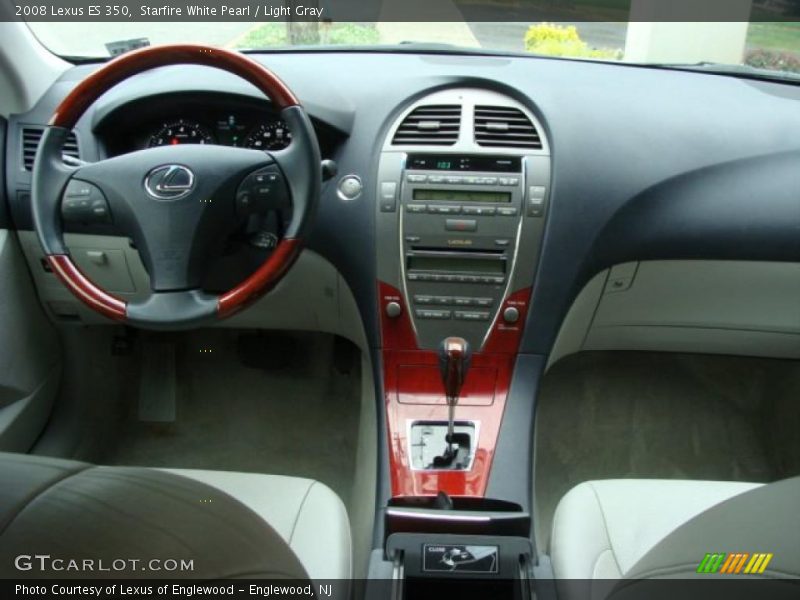 Starfire White Pearl / Light Gray 2008 Lexus ES 350