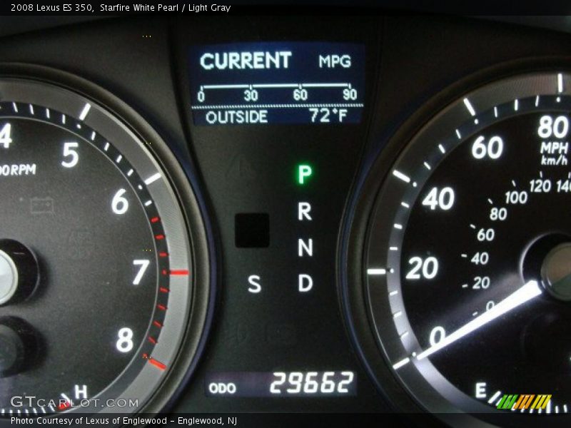 Starfire White Pearl / Light Gray 2008 Lexus ES 350