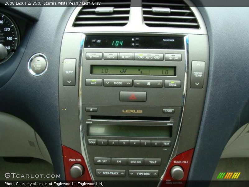 Starfire White Pearl / Light Gray 2008 Lexus ES 350