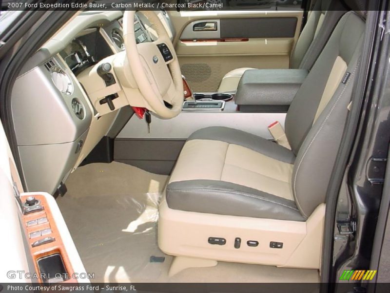 Carbon Metallic / Charcoal Black/Camel 2007 Ford Expedition Eddie Bauer
