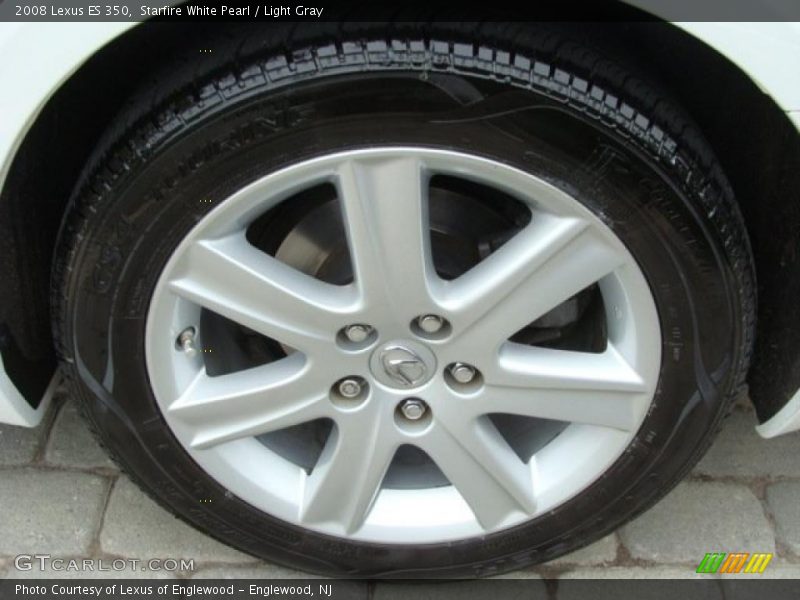 Starfire White Pearl / Light Gray 2008 Lexus ES 350