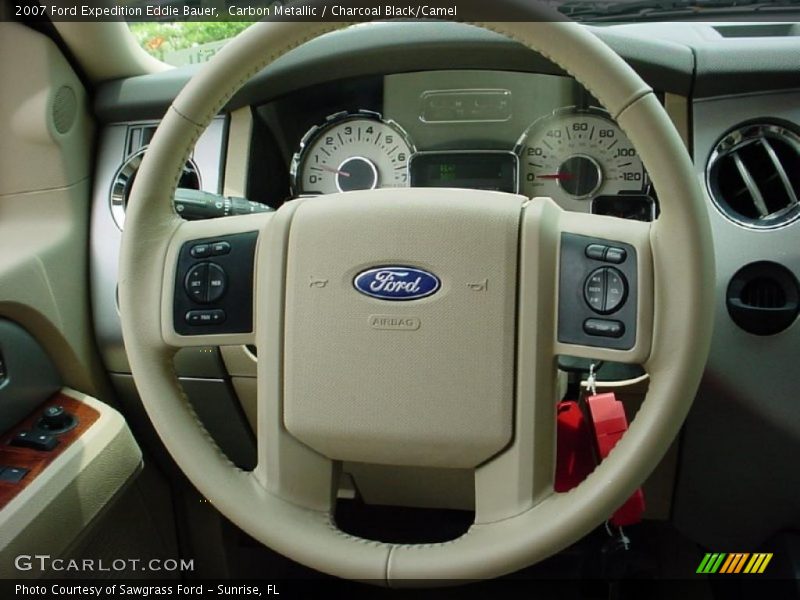 Carbon Metallic / Charcoal Black/Camel 2007 Ford Expedition Eddie Bauer