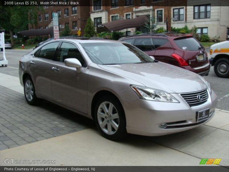 Moon Shell Mica / Black 2008 Lexus ES 350