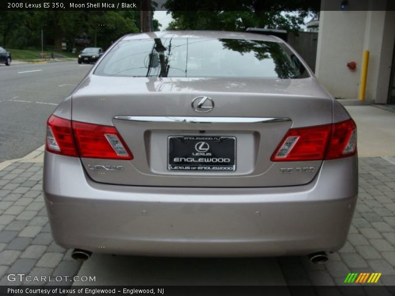 Moon Shell Mica / Black 2008 Lexus ES 350