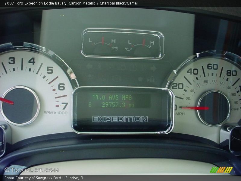 Carbon Metallic / Charcoal Black/Camel 2007 Ford Expedition Eddie Bauer