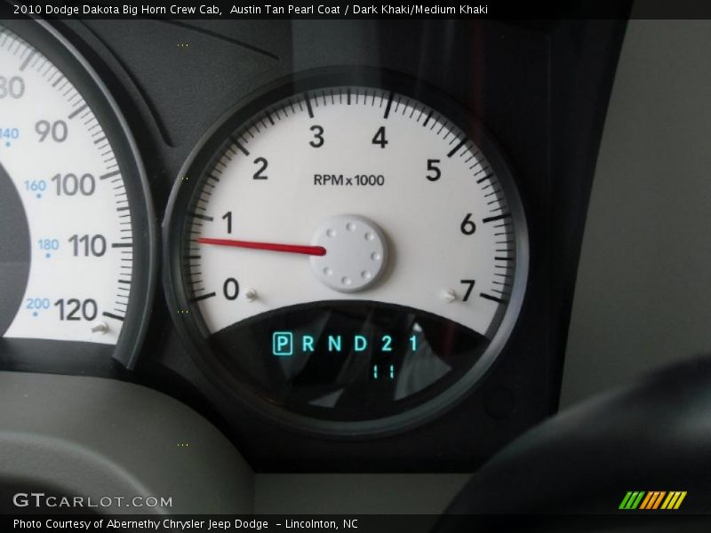 Austin Tan Pearl Coat / Dark Khaki/Medium Khaki 2010 Dodge Dakota Big Horn Crew Cab