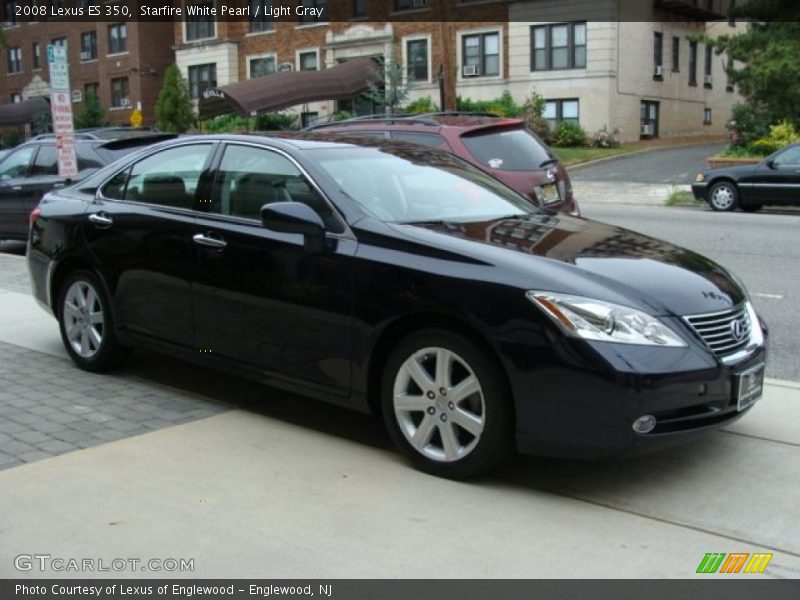 Starfire White Pearl / Light Gray 2008 Lexus ES 350