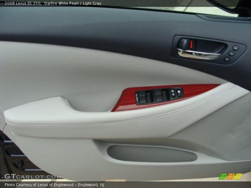 Starfire White Pearl / Light Gray 2008 Lexus ES 350