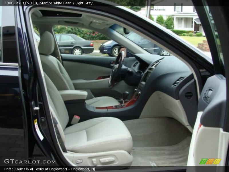 Starfire White Pearl / Light Gray 2008 Lexus ES 350
