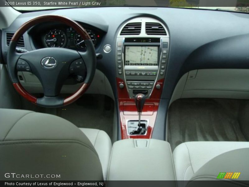 Starfire White Pearl / Light Gray 2008 Lexus ES 350