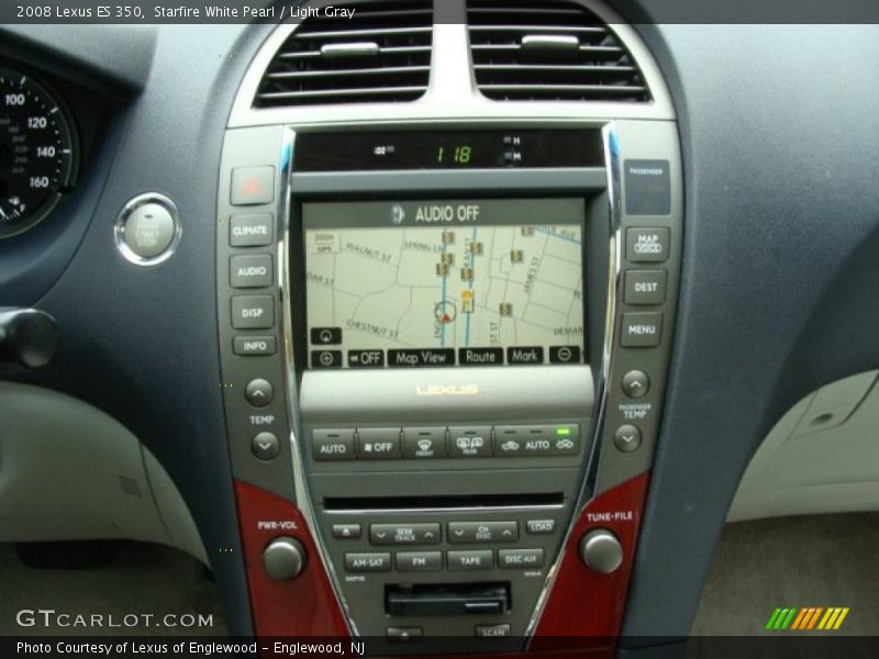 Starfire White Pearl / Light Gray 2008 Lexus ES 350