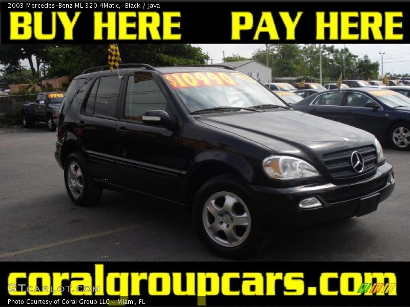 Black / Java 2003 Mercedes-Benz ML 320 4Matic