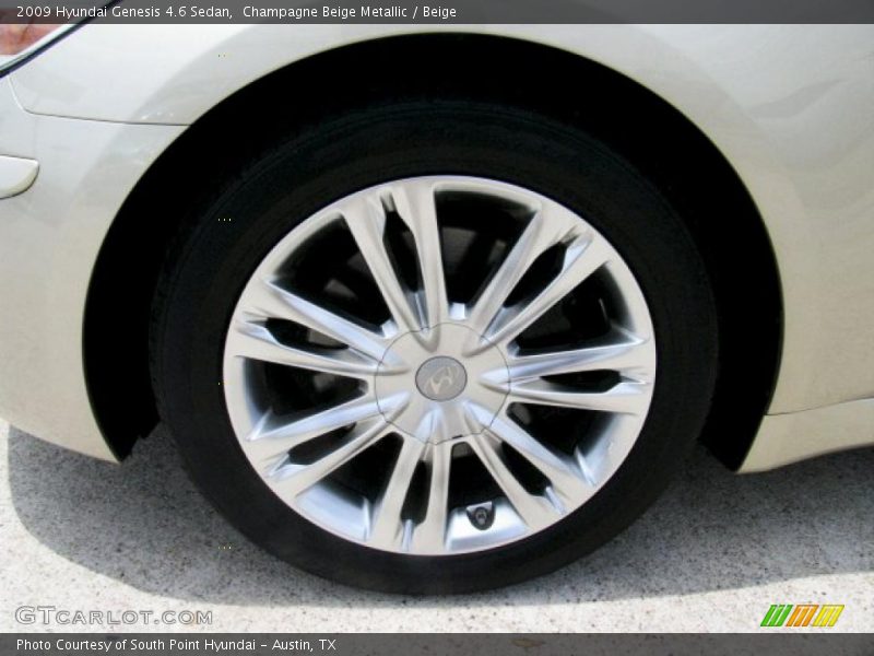 Champagne Beige Metallic / Beige 2009 Hyundai Genesis 4.6 Sedan