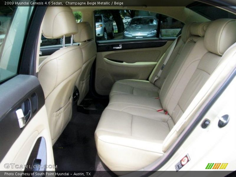 Champagne Beige Metallic / Beige 2009 Hyundai Genesis 4.6 Sedan