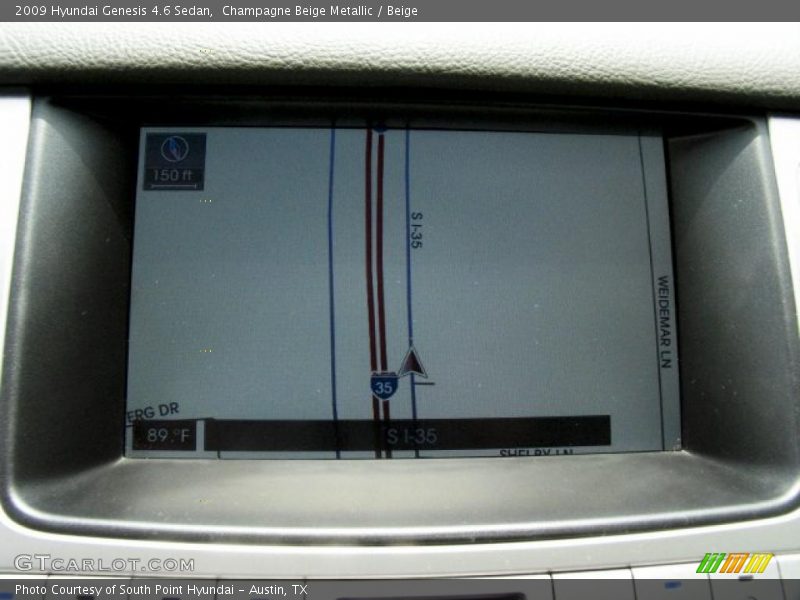 Champagne Beige Metallic / Beige 2009 Hyundai Genesis 4.6 Sedan