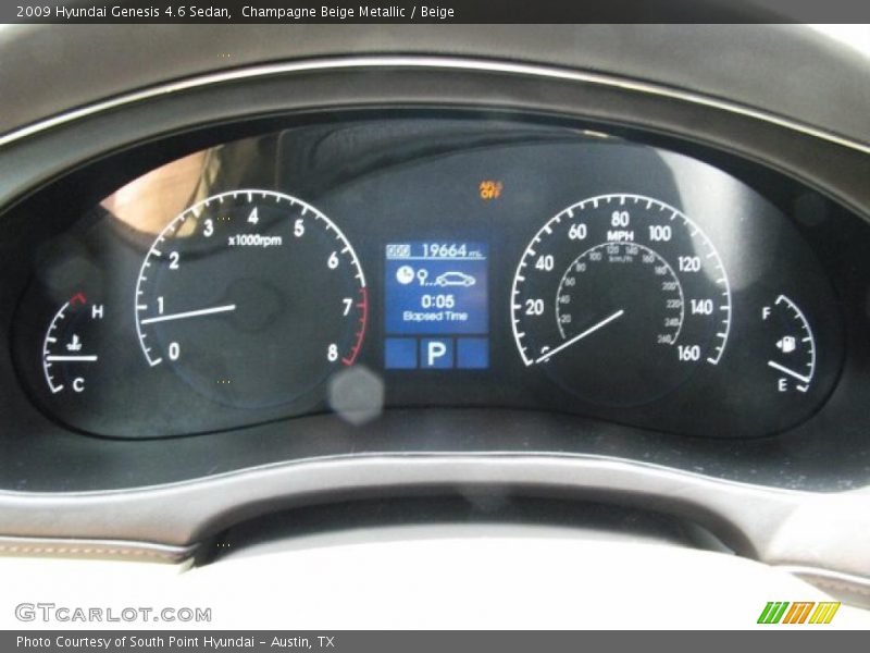 Champagne Beige Metallic / Beige 2009 Hyundai Genesis 4.6 Sedan