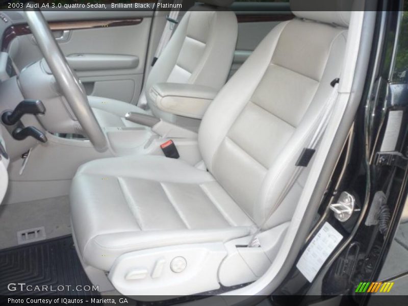 Brilliant Black / Platinum 2003 Audi A4 3.0 quattro Sedan