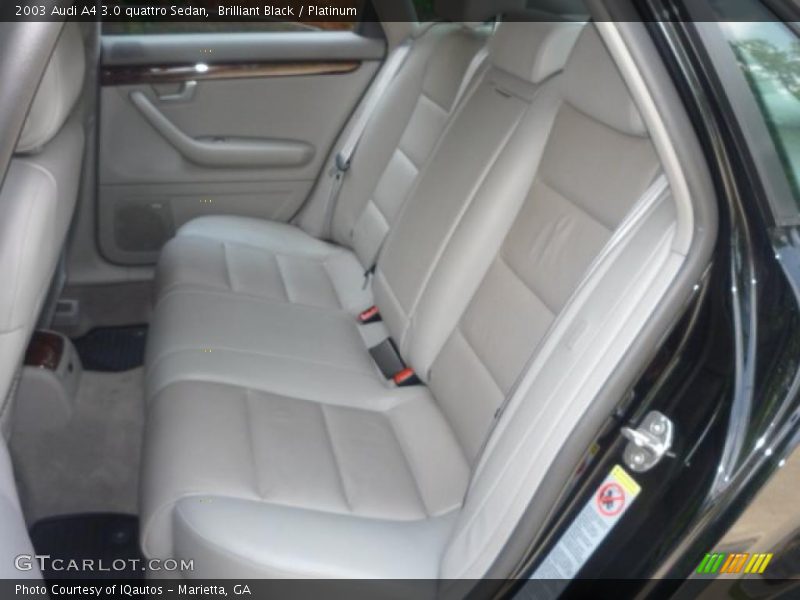 Brilliant Black / Platinum 2003 Audi A4 3.0 quattro Sedan