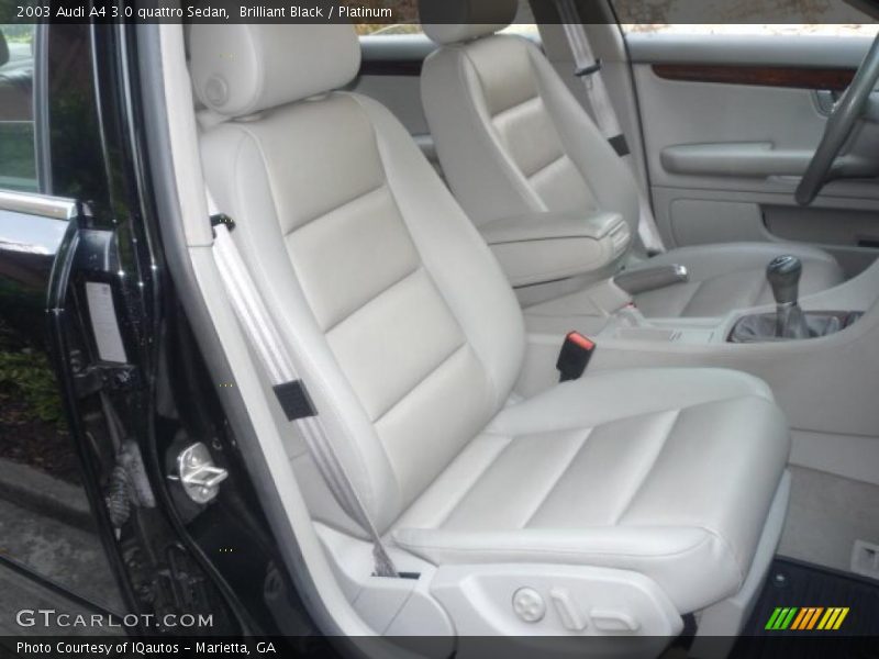 Brilliant Black / Platinum 2003 Audi A4 3.0 quattro Sedan