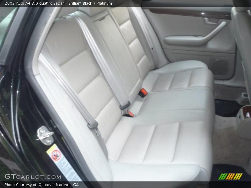 Brilliant Black / Platinum 2003 Audi A4 3.0 quattro Sedan