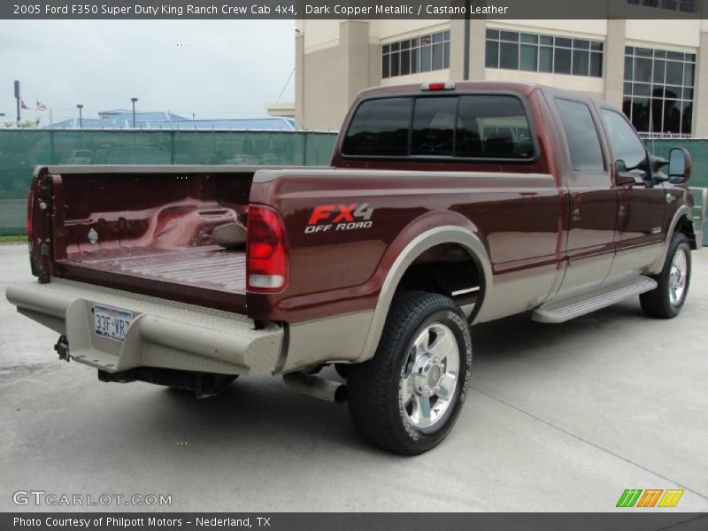 Dark Copper Metallic / Castano Leather 2005 Ford F350 Super Duty King Ranch Crew Cab 4x4