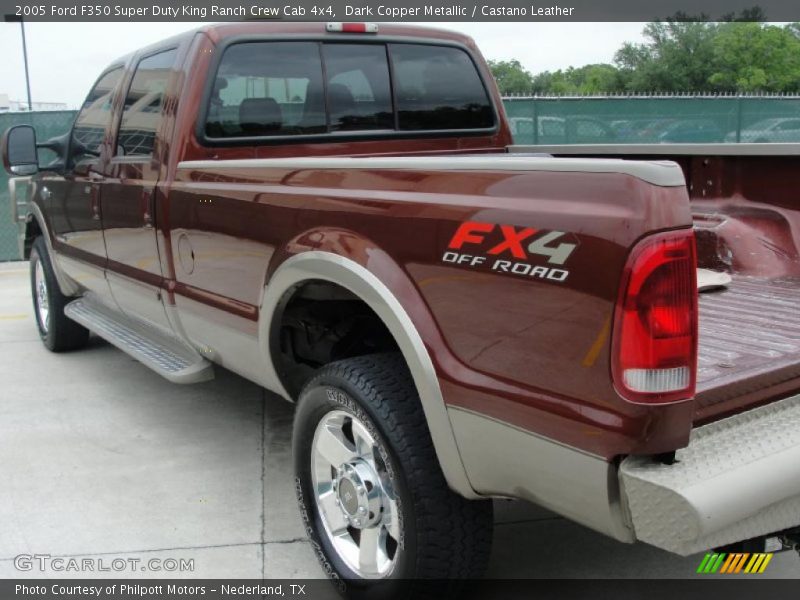 Dark Copper Metallic / Castano Leather 2005 Ford F350 Super Duty King Ranch Crew Cab 4x4