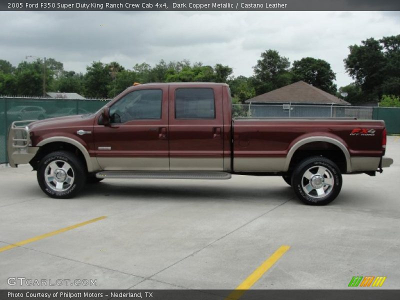 Dark Copper Metallic / Castano Leather 2005 Ford F350 Super Duty King Ranch Crew Cab 4x4