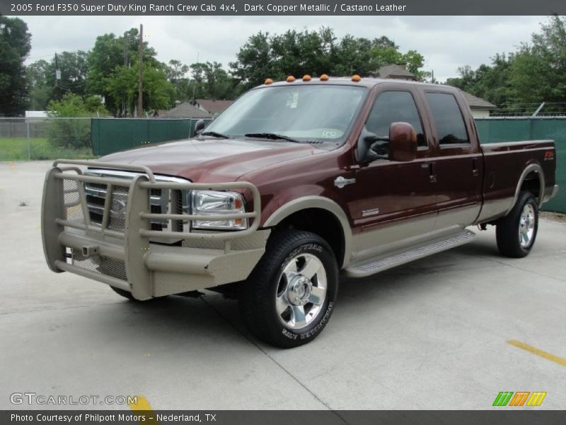 Dark Copper Metallic / Castano Leather 2005 Ford F350 Super Duty King Ranch Crew Cab 4x4