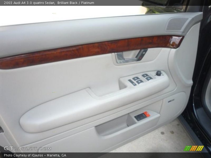 Brilliant Black / Platinum 2003 Audi A4 3.0 quattro Sedan