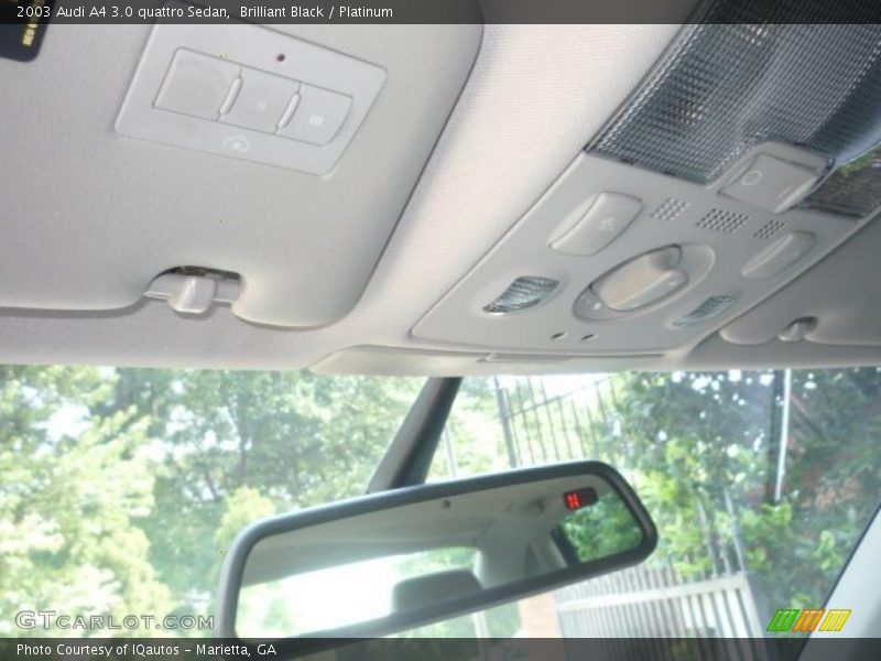 Brilliant Black / Platinum 2003 Audi A4 3.0 quattro Sedan
