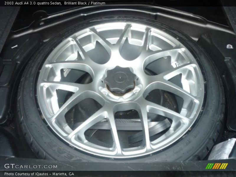 Brilliant Black / Platinum 2003 Audi A4 3.0 quattro Sedan