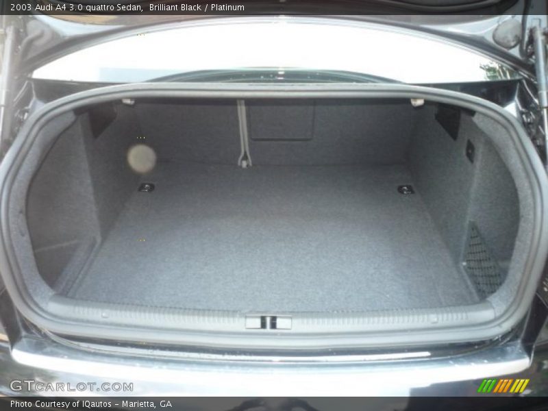 Brilliant Black / Platinum 2003 Audi A4 3.0 quattro Sedan