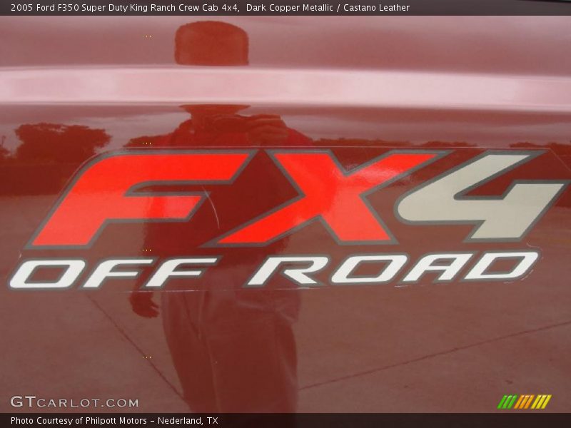 Dark Copper Metallic / Castano Leather 2005 Ford F350 Super Duty King Ranch Crew Cab 4x4