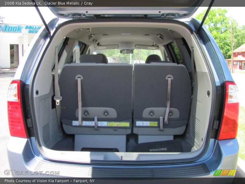 Glacier Blue Metallic / Gray 2008 Kia Sedona LX