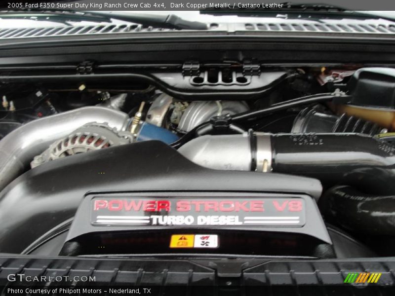 Dark Copper Metallic / Castano Leather 2005 Ford F350 Super Duty King Ranch Crew Cab 4x4