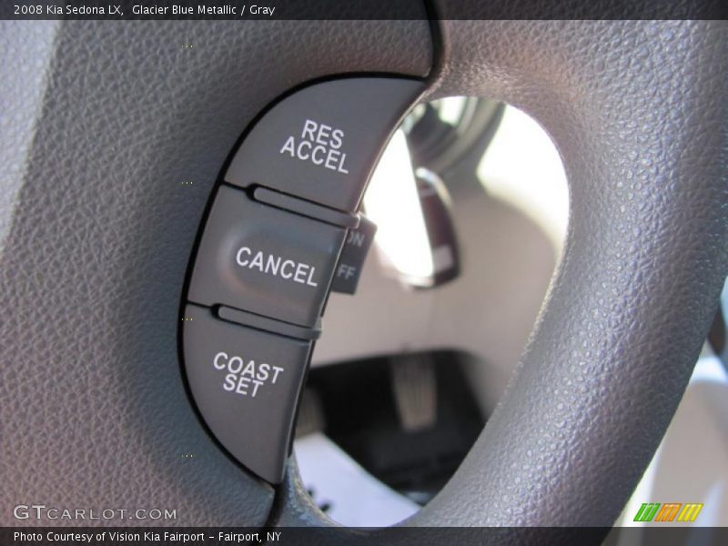Glacier Blue Metallic / Gray 2008 Kia Sedona LX