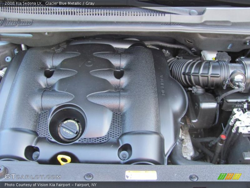 Glacier Blue Metallic / Gray 2008 Kia Sedona LX