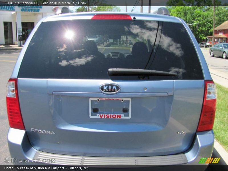 Glacier Blue Metallic / Gray 2008 Kia Sedona LX