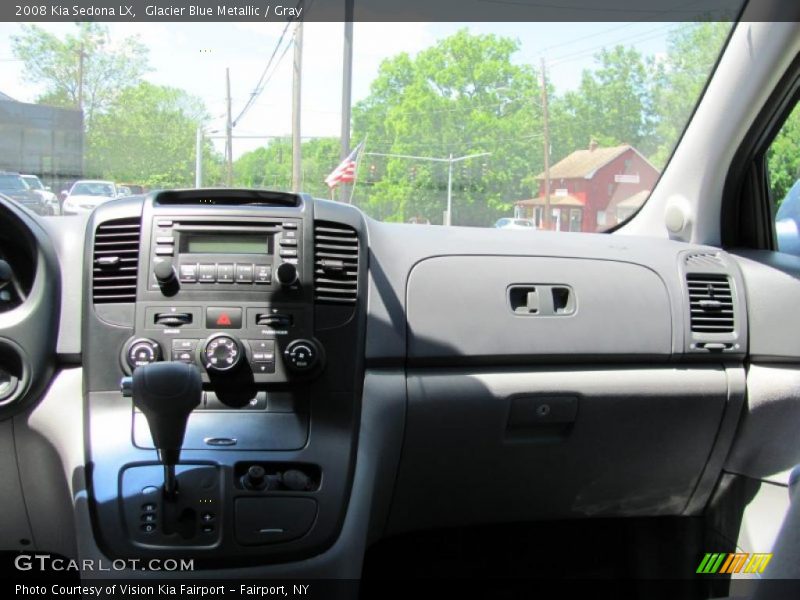 Glacier Blue Metallic / Gray 2008 Kia Sedona LX