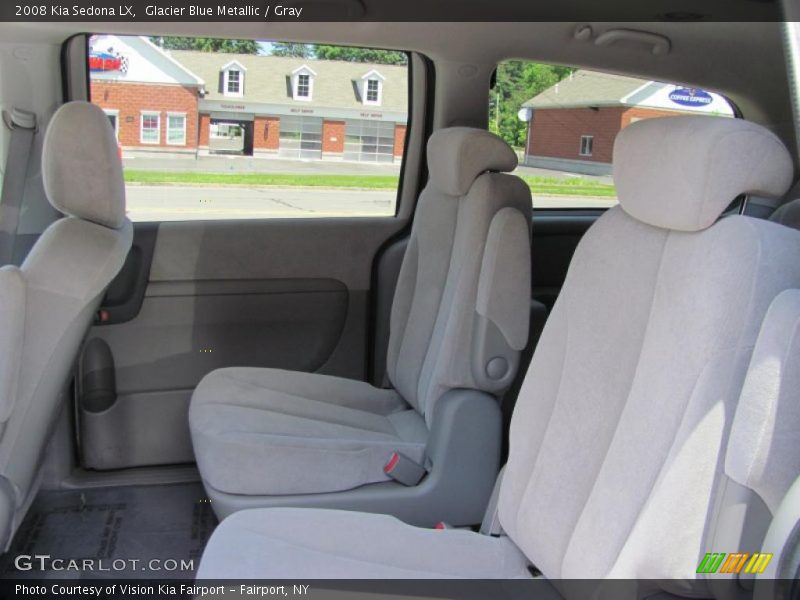 Glacier Blue Metallic / Gray 2008 Kia Sedona LX