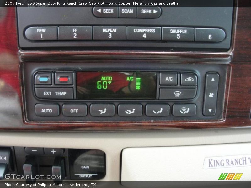 Dark Copper Metallic / Castano Leather 2005 Ford F350 Super Duty King Ranch Crew Cab 4x4