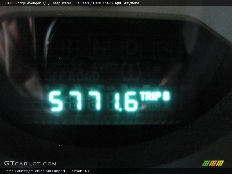 Deep Water Blue Pearl / Dark Khaki/Light Graystone 2010 Dodge Avenger R/T