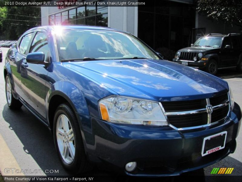 Deep Water Blue Pearl / Dark Khaki/Light Graystone 2010 Dodge Avenger R/T