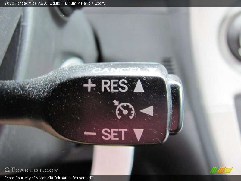 Liquid Platinum Metallic / Ebony 2010 Pontiac Vibe AWD